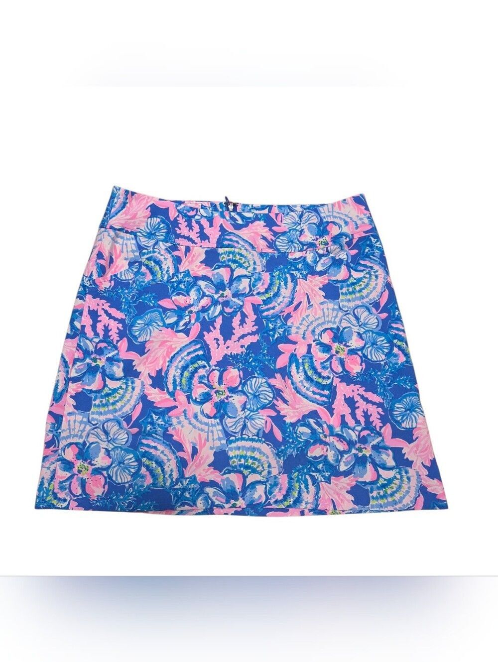 Lilly Pulitzer Blue and Pink Floral Skort 10